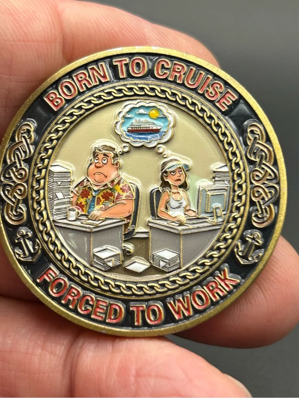 Life Is Short Cruise Often Decorative Challenge Coin